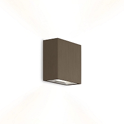 Luminaria de pared para exteriores CENTRAL OUTDOOR WALL SURF 2.0 IP65, color bronce regulable