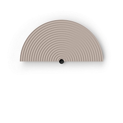 cover TAPIS 2.1 half round, mechanical, brown, sand coloured