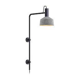 Luminaria de pared ROOMOR WALL 4.2 - PAR16 / SHADE � 25CM lang, con brazo articulado, con caja de conexiones, sin funci�n de con