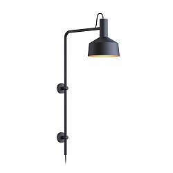 Luminaria de pared ROOMOR WALL 4.2 - PAR16 / SHADE � 25CM lang, con brazo articulado, con caja de conexiones