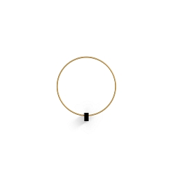 wall luminaire FINLIN ROUND WALL SURF 1.0 IP20, champagner, black matt dimmable