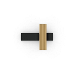 wall luminaire CENO WALL SURF 2.0 IP20, champagner, black matt dimmable