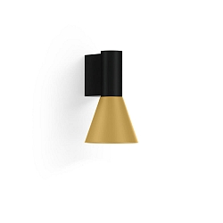 wall luminaire ODREY WALL SURF 1.3 PAR16 GU10 IP20, gold, black matt 