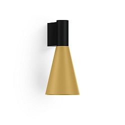 wall luminaire ODREY WALL SURF 1.5 PAR16 GU10 IP20, gold, black matt 