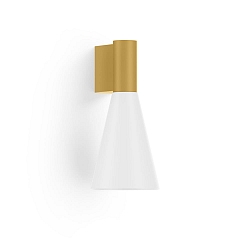 wall luminaire ODREY WALL SURF 1.5 PAR16 GU10 IP20, gold, white matt 