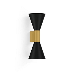 wall luminaire ODREY WALL SURF 2.4 PAR16 GU10 IP20, gold, black matt 