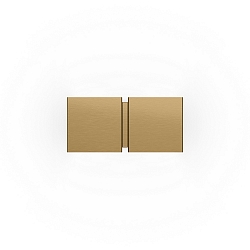 wall luminaire CG SQUARE 2P SMALL G9 IP20, champagner