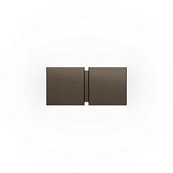 wall luminaire CG SQUARE 2P SMALL G9 IP20, bronze
