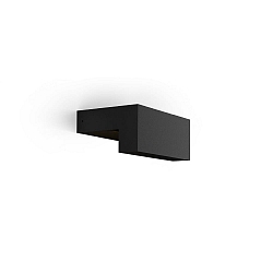 Luminaria de pared para exteriores PALOS OUTDOOR WALL SURF 1.0 IP65, negro mate regulable