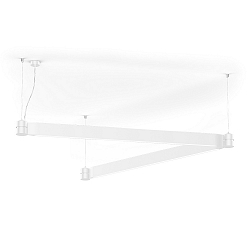 Luminaria colgante ELLO SYSTEM 1.0 IP20, blanco mate regulable