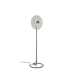 Luminaria de pedestal MIRRO FLOOR 2.0 E27, aluminio, negro mate regulable