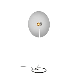 Luminaria de pedestal MIRRO FLOOR 3.0 E27, aluminio, negro mate regulable