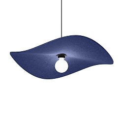 Luminaria colgante WAVE SOFT 1.0 E27 IP20, azul �ndigo