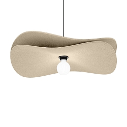 Luminaria colgante WAVE SOFT 2.0 E27 IP20, piedra caliza