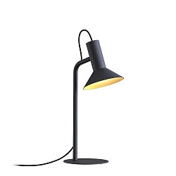 Luminaria de mesa ROOMOR TABLE 1.1 - PAR16 / SHADE 1.0 con interruptor, con enchufe, ajustable GU10 IP20, dorado, negro intenso 