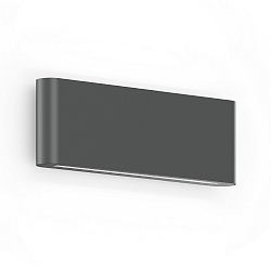 Luminaria de pared para exteriores KIOSK 2.0 IP65, antracita regulable