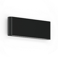 Luminaria de pared para exteriores KIOSK 2.0 IP65, negro mate regulable