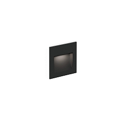 Luminaria de pared empotrable ORIS OUTDOOR WALL REC 0.8 abajo, corriente constante, indirecta IP65, negro mate 