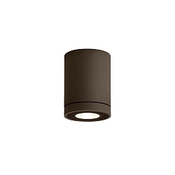 Luminaria de pared para exteriores TUBE OUTDOOR WALL SURF 1.0 PAR16 GU10 IP65, color bronce 