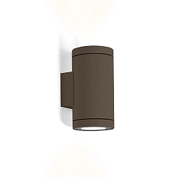 Luminaria de pared para exteriores TUBE OUTDOOR WALL SURF 2.0 PAR16 GU10 IP65, color bronce 