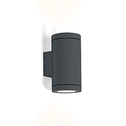 Luminaria de pared para exteriores TUBE OUTDOOR WALL SURF 2.0 IP65, antracita regulable