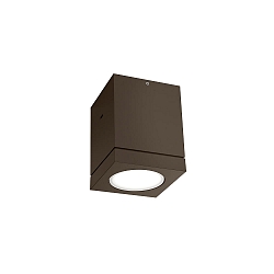 Luminaria de techo para exteriores TUBE CARRÉ OUTDOOR CEILING SURF 1.0 PAR16 GU10 IP65, beige 