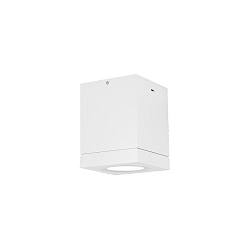 Luminaria de techo para exteriores TUBE CARRÉ 1.0 angular, rígido GU10 IP65, blanco regulable