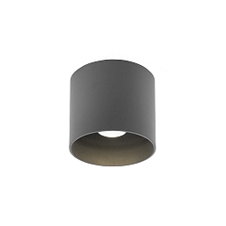 Luminaria de techo para exteriores BOX OUTDOOR CEILING SURF 1.0 IP65, gris regulable