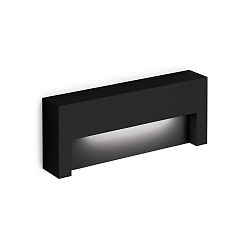 Luminaria de pared para exteriores RETO OUTDOOR WALL SURF 2.0 IP65, negro mate regulable