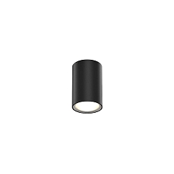 Luminaria de techo para exteriores TRAM 1.0 abajo, cil�ndrico, regulable IP65, negro mate regulable