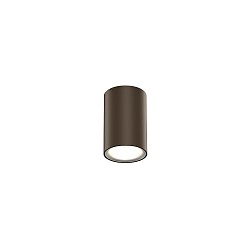 Luminaria de techo para exteriores TRAM 1.0 abajo, cil�ndrico, regulable IP65, color bronce, mate regulable