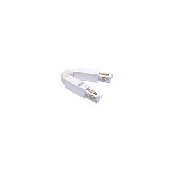 Conector flexible trif�sico, blanco
