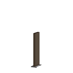 Pie de la luminaria POLE 470, color bronce