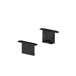 Perfil empotrable GRAZIA 20 2 piezas, negro