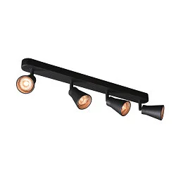 Luminaria de pared AVO QUAD GU10, negro