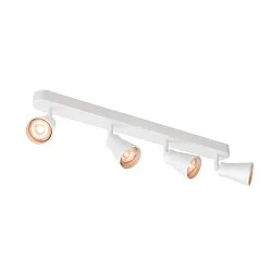 Luminaria de pared AVO QUAD GU10, blanco