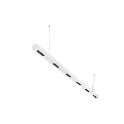 Luminaria colgante Q-LINE PD para estación de trabajo VDU, blanco regulable