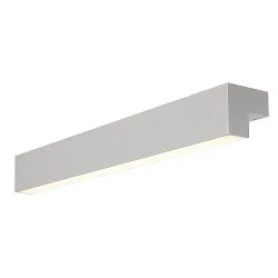 LED Wall luminaire / Mirror luminaire L-LINE 60, 10W 3000K 820lm 120°, IP44, anodised silver