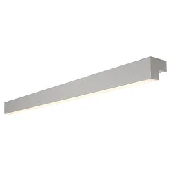 LED Wall luminaire / Mirror luminaire L-LINE 120, 19W 3000K 1650lm 120°, IP44, anodised silver