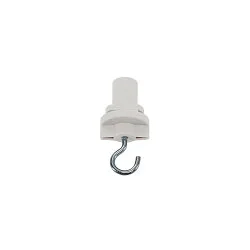 Adaptador trifásico S-TRACK aislado, con gancho, mecánico, universal, blanco