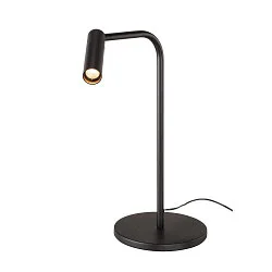 Luminaria de mesa KARPO TL ajustable, con regulador táctil IP20, negro regulable