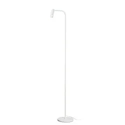 Premium LED Floor lamp KARPO FL, 6.5W 3000K 400lm, 3-step touch dimmer, white, black