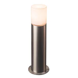 Luminaria para balizas ROX ACRYL POLE 60 cilíndrico, con difusor E27 IP44, acero inoxidable regulable