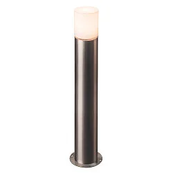 Luminaria para balizas ROX ACRYL POLE 90 cilíndrico, con difusor E27 IP44, acero inoxidable regulable