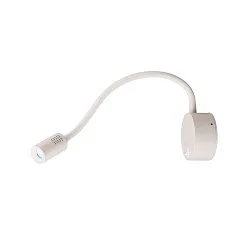Premium LED Displaylamp DIO FLEX PLATE, with flex arm and switch, 1.9W 45°, 4000K 82lm, white