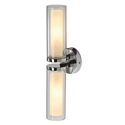 Luminaria de espejo WL106 E14 IP44, cromo