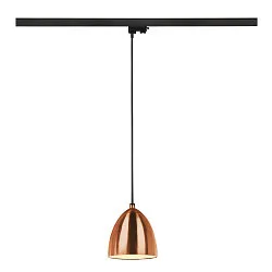 Luminaria colgante trifásica PARA CONE 14 abajo, redondo, incl. adaptador trifásico GU10 IP20, negro 
