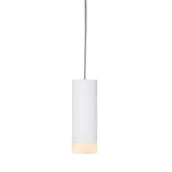 Luminaria colgante ASTINA abajo, cilíndrico, con difusor GU10 IP20, blanco regulable