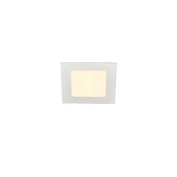 LED Ceiling recessed luminaire SENSER 12 LED, square, 440lm, IP20, white, 3000K