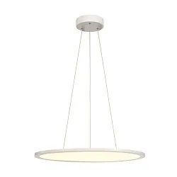 Luminaria colgante PANEL 60 DALI LED redondo, blanco